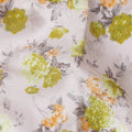 Pale pink cotton lawn fabric with multicolor print in floral design-D17370 (1.6 mtrs)