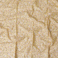 Pale yellow cotton lawn fabric with multicolor print in floral design-D17373 (1.75 mtrs)
