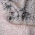 Multicolor synthetic chiffon fabric with same tone metallic lurex in abstract design-D17376 (1.75 mtrs) Regal Fabrics