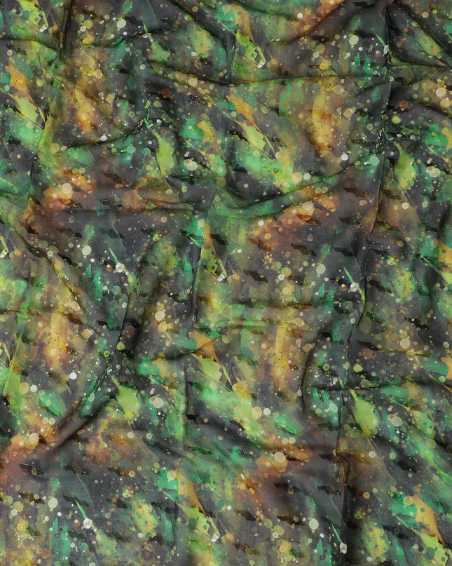 Multicolor printed blended cotton fabric in abstract design-D17394 (1.8 mtrs) Regal Fabrics