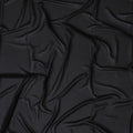 Black plain synthetic georgette fabric-D17397 (2 mtrs)