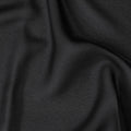 Black plain synthetic georgette fabric-D17397 (2 mtrs)