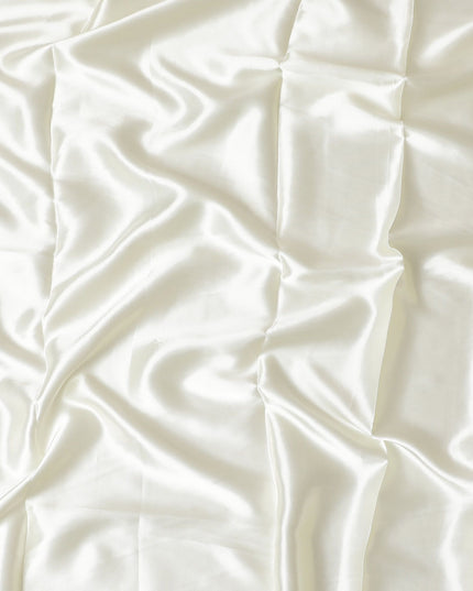 Pale yellow plain poly satin fabric-D17400 (2.15 mtrs)