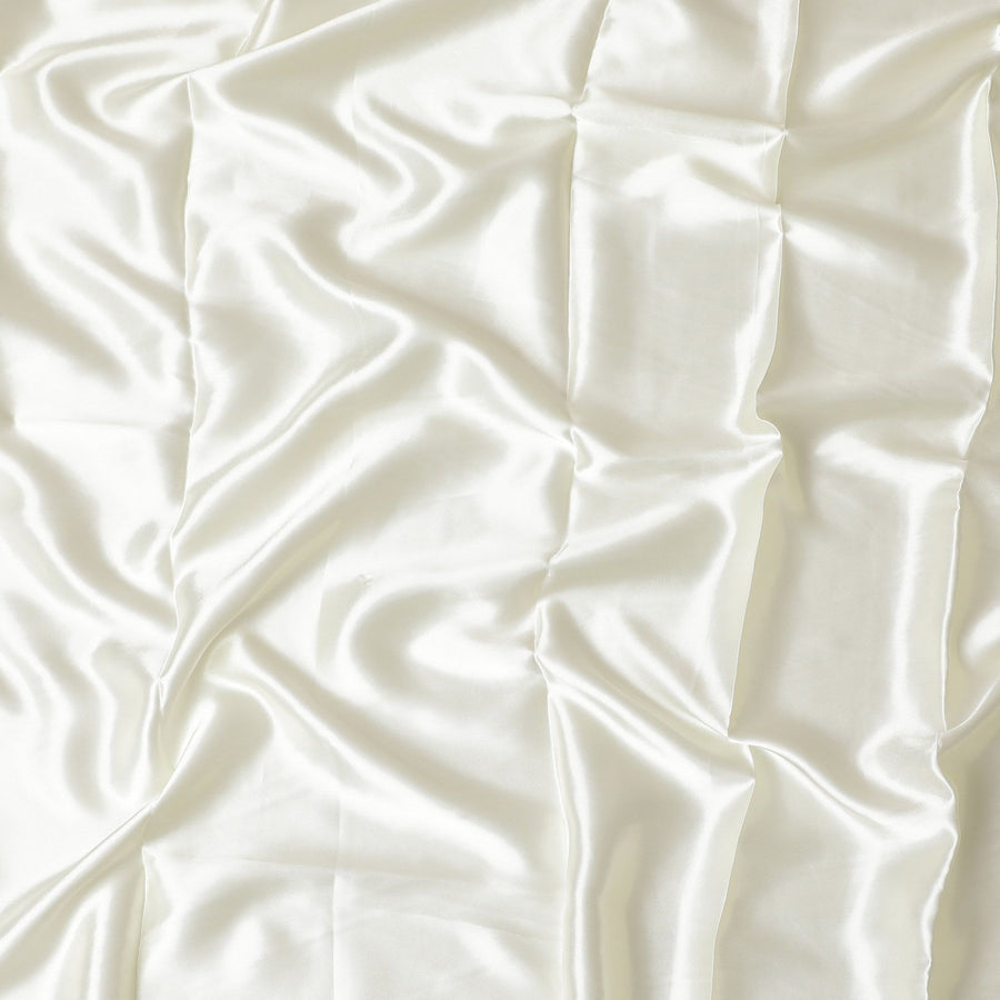 Pale yellow plain poly satin fabric-D17400 (2.15 mtrs)