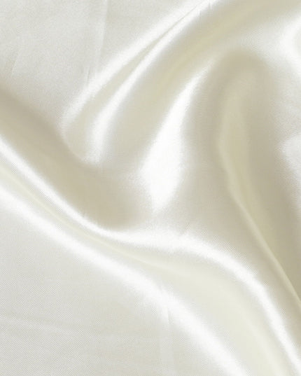 Pale yellow plain poly satin fabric-D17400 (2.15 mtrs)