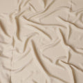 Beige Plain synthetic crepe fabric-D17401 (1.75 mtrs)