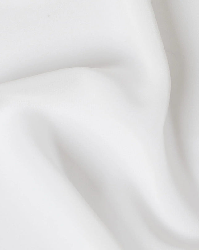 Off white Plain synthetic red georgette fabric-D17404 (1.75 mtrs) Regal Fabrics