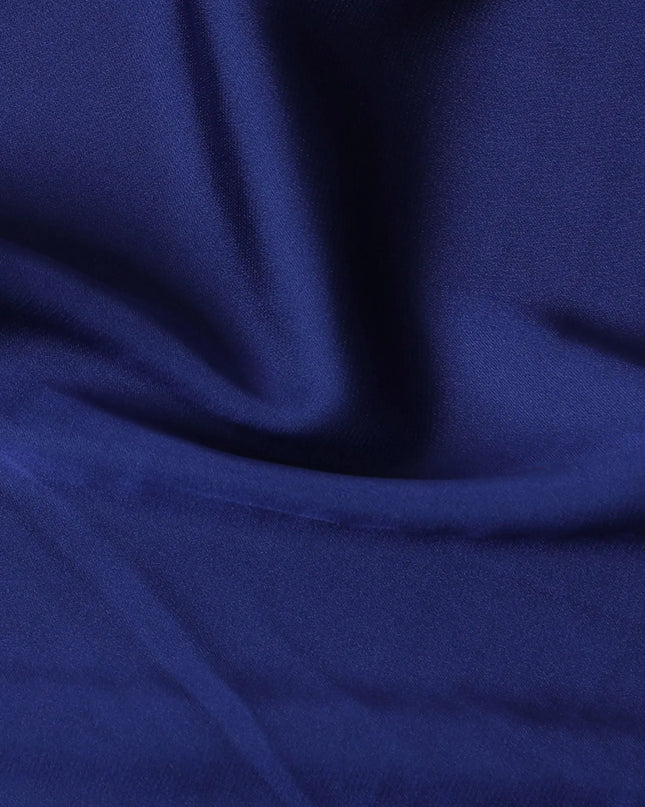 Royal blue Plain synthetic satin fabric-D17408 (1.6 mtrs) Regal Fabrics