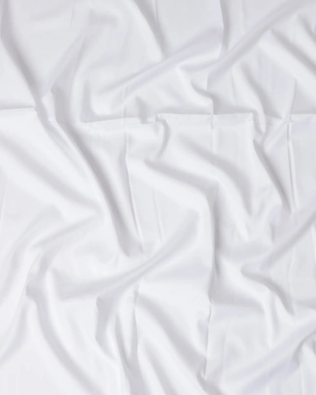 Off white plain blended cotton fabric-D17418 (1.6 mtrs) Regal Fabrics