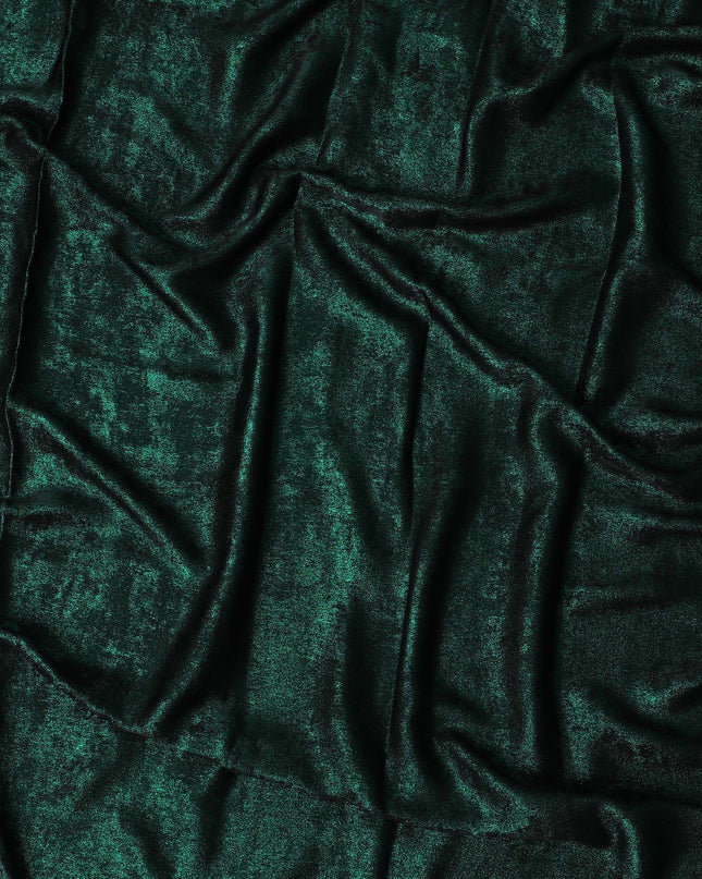 كريب صناعي سادة باللون الأخضر مع نفس اللون المعدني -D17419 (2.5 متر)