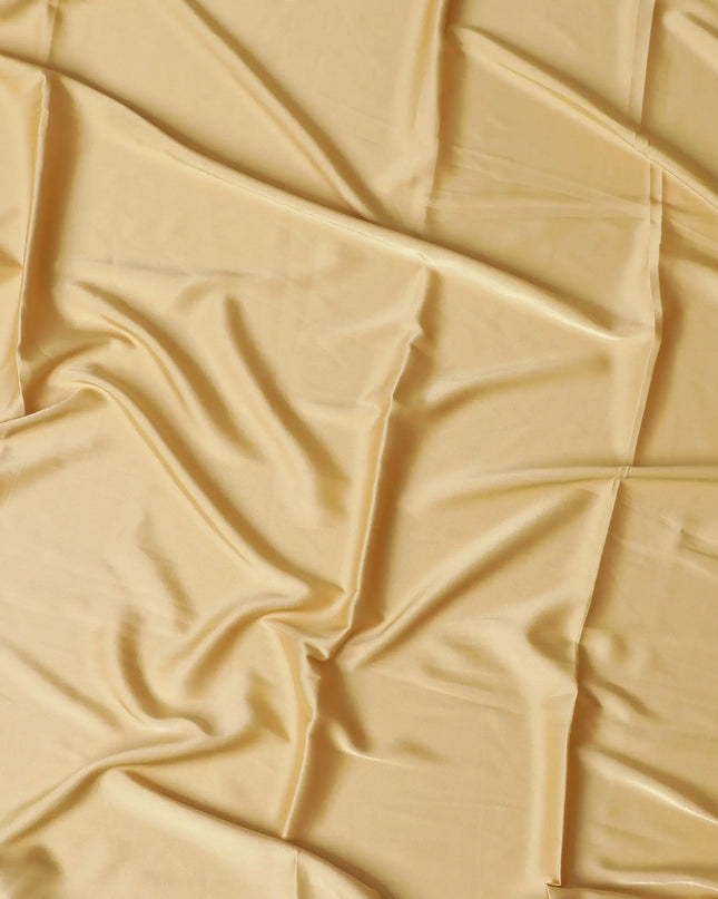 Gold Plain synthetic satin fabric-D17421 (1.65 mtrs) Regal Fabrics