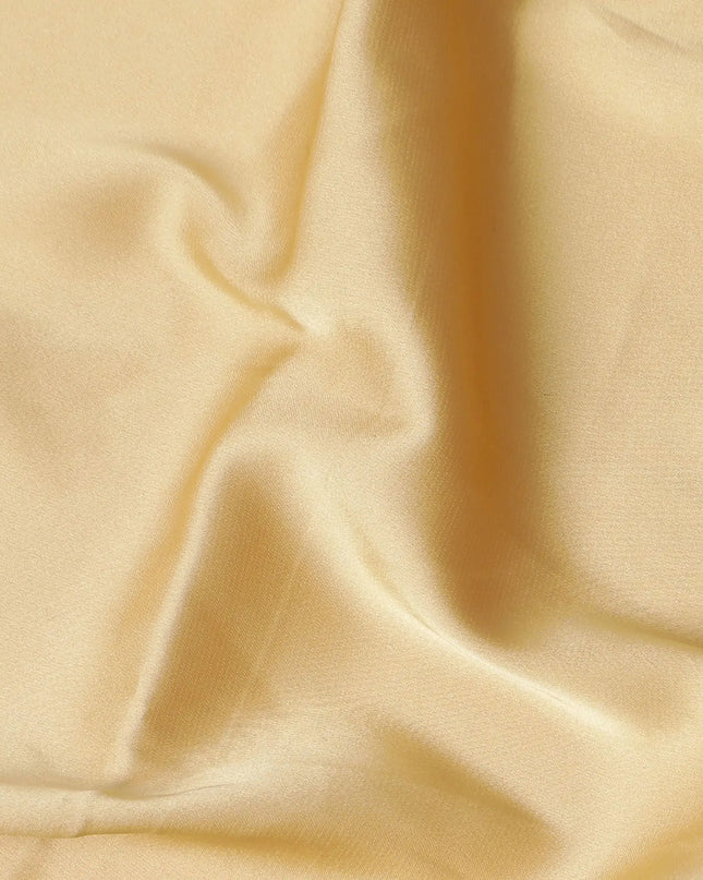 Gold Plain synthetic satin fabric-D17421 (1.65 mtrs) Regal Fabrics