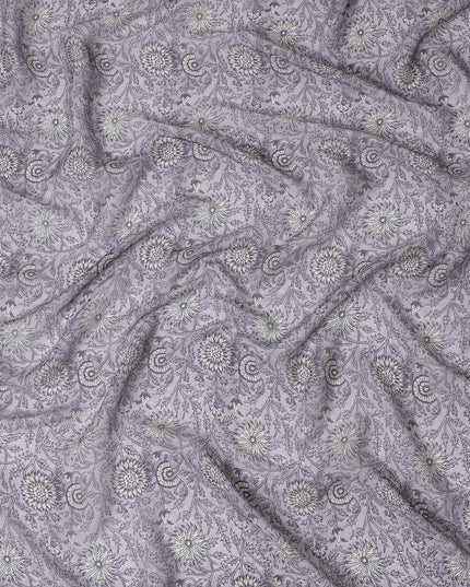 Classic Paisley Synthetic Georgette Fabric-D17523