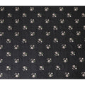 Black Florals Cotton Voile Fabric: Embroidered Perfection-D17580