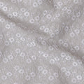 Silver Lining Cotton Voile Fabric: Embroidered with Sophistication-D17584
