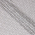 Silver Lining Cotton Voile Fabric: Embroidered with Sophistication-D17584