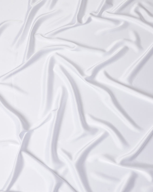 Ivory Grace Crepe Satin Fabric: Luxurious Drape from Japan-D17599