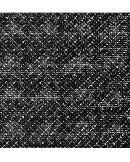 قماش ساتان حريري مستوحى من ليلة النجوم - طباعة لامعة، عرض 110 سم، مصنوع في الهند-D17707