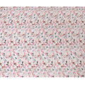 Pink Blossom Silk Satin Fabric - Floral Elegance, 110cm Width, Authentic Indian Silk-D17708
