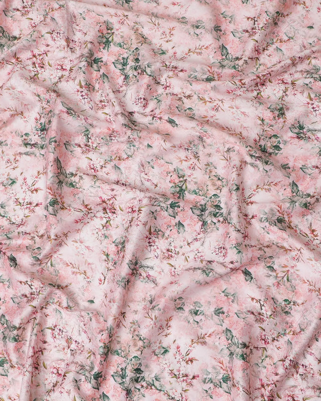 Soft Pink Vintage Floral Cotton Lawn Fabric - Classic Print, 110cm Wide, Buy Online-D18005 Regal Fabrics