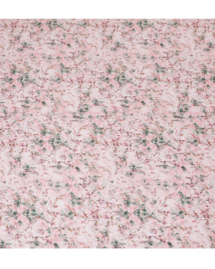 Soft Pink Vintage Floral Cotton Lawn Fabric - Classic Print, 110cm Wide, Buy Online-D18005