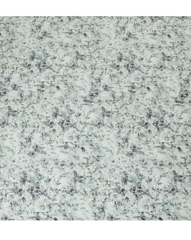 Sage Garden Floral Cotton Lawn Fabric - Serene Print, 110cm Wide, Purchase Online-D18007 Regal Fabrics