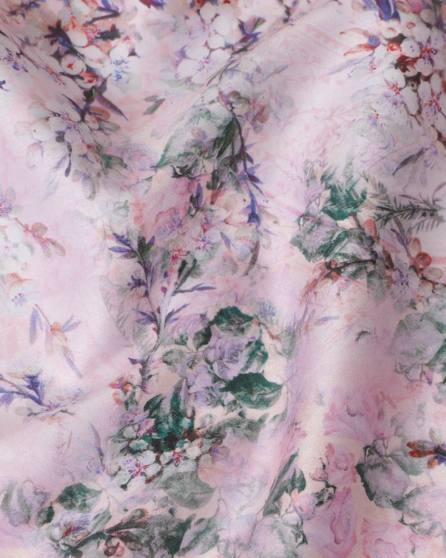 Whispering Lilac Floral Cotton Lawn Fabric - Delicate Print, 110cm Wide, Buy Online-D18008 Regal Fabrics
