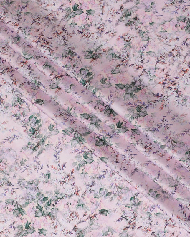 Whispering Lilac Floral Cotton Lawn Fabric - Delicate Print, 110cm Wide, Buy Online-D18008 Regal Fabrics