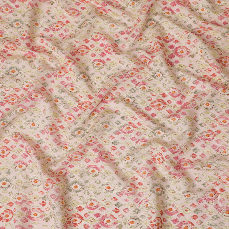قماش فيسكوز رومانسي لحديقة الورد - عرض 110 سم، ناعم ومسامي، متوفر على الإنترنت بالمتر-D18014