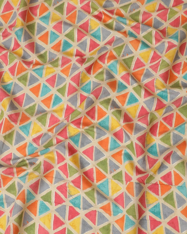 Tropical Prism Viscose Fabric - 110cm Width, Vibrant Artistic Textile, Buy Online by the Meter-D18021 Regal Fabrics