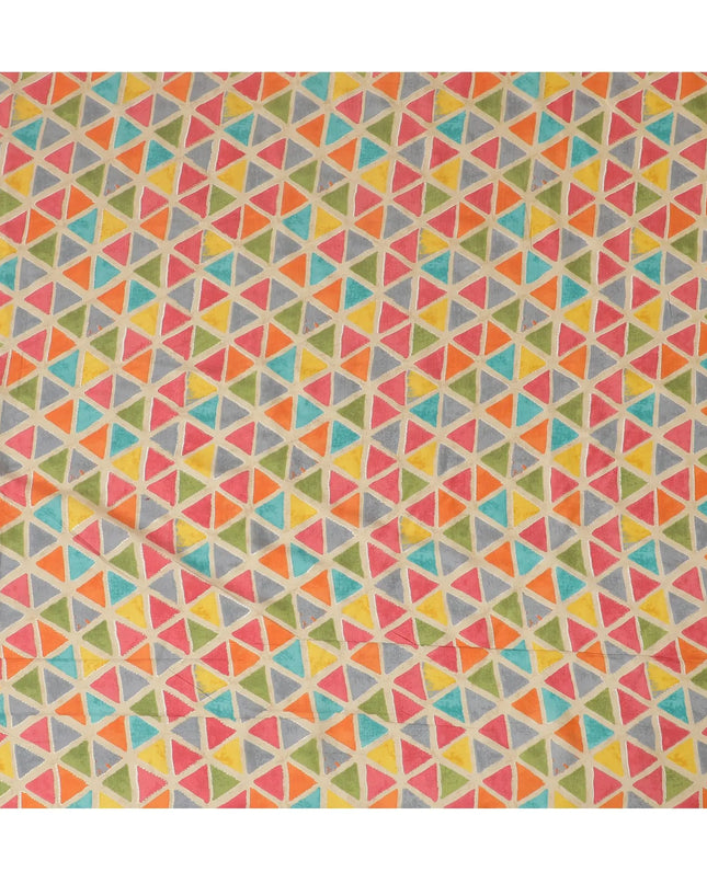 Tropical Prism Viscose Fabric - 110cm Width, Vibrant Artistic Textile, Buy Online by the Meter-D18021 Regal Fabrics