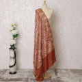 Rustic Rose Pashmina Shawl Dupatta - Heirloom Weave, 215x115cm - Shop Online-D18065 Regal Fabrics