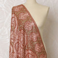 Rustic Rose Pashmina Shawl Dupatta - Heirloom Weave, 215x115cm - Shop Online-D18065 Regal Fabrics