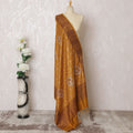 Amber Treasure Pashmina Shawl: Handcrafted Indian Dupatta with Traditional Patterns, 200x100cm - Buy Online-D18086