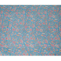 Sky Blue Rose Garden Silk Chiffon Fabric - Floral Elegance, 110cm Width - Purchase Online for Luxurious Creations-D18169