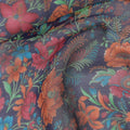 Bohemian Rhapsody Silk Chiffon Fabric - Vivid Floral Print, 110cm Wide - Buy Online for Creative Couture-D18175