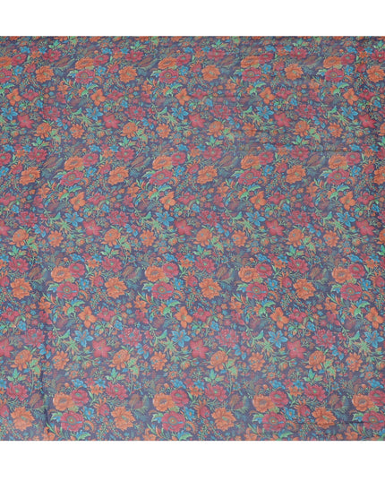 قماش الشيفون الحريري البوهيمي رابسودي - طباعة زهور زاهية، بعرض 110 سم - اشتر عبر الإنترنت من أجل Creative Couture-D18175