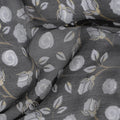 Minimalist Nature Silk Chiffon Fabric - Subtle Leaf Print, 110cm Width - Shop Online for Sophisticated Styles-D18176