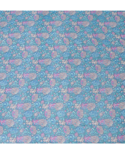 قماش الشيفون الحريري Enchanted Bloom - أناقة الأزهار الباستيل، بعرض 110 سم - اشتر عبر الإنترنت من أجل Graceful Creations-D18177