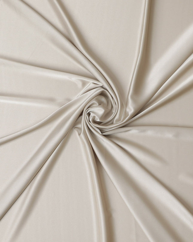 Japanese Crepe Satin Fabric in Classic Cream - 140cm Width - D18268
