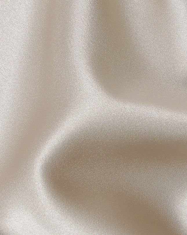 Japanese Crepe Satin Fabric in Classic Cream - 140cm Width - D18268