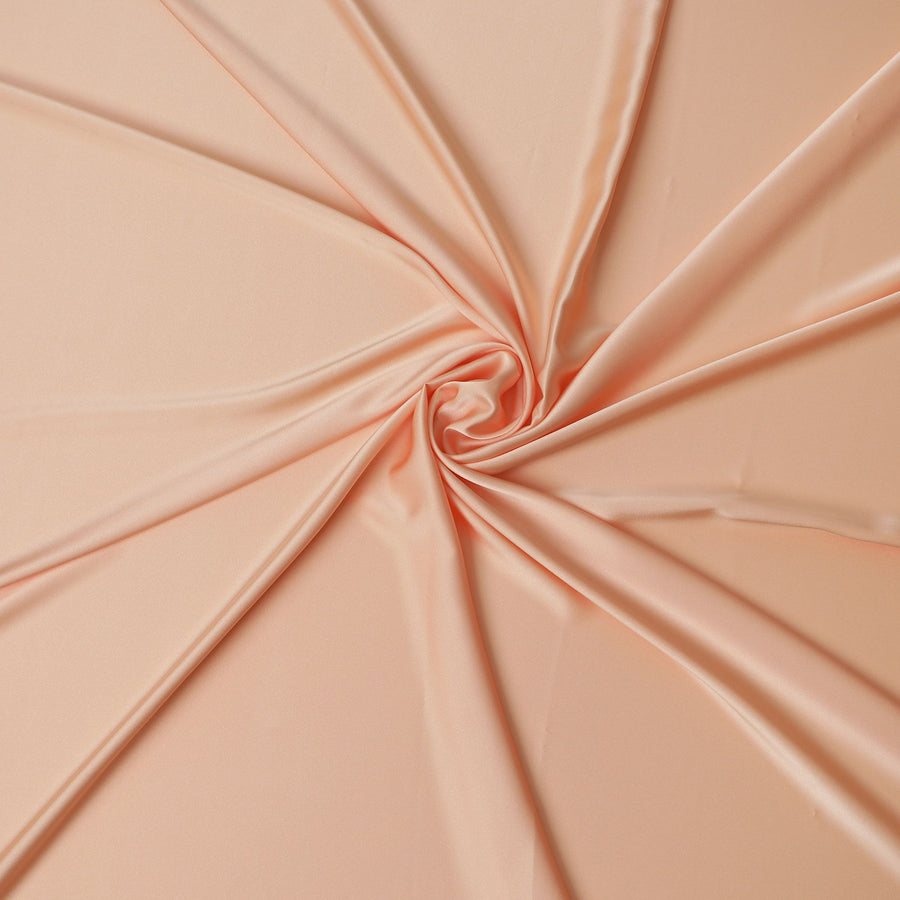 Exquisite Peach Crepe Satin Fabric - 140cm Wide - D18274