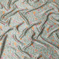 Classic Garden Floral Silk Satin Fabric - 110cm Wide - D18283