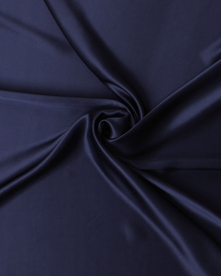 Midnight Majesty Pure Silk Satin Fabric, 110cm Wide - Buy Online-D18365