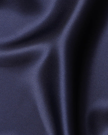 Midnight Majesty Pure Silk Satin Fabric, 110cm Wide - Buy Online-D18365