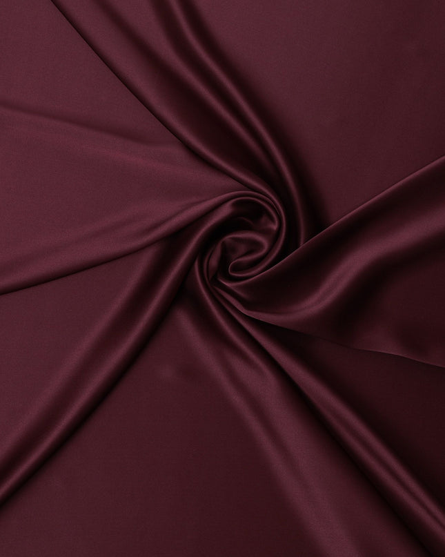 Burgundy Elegance Pure Silk Satin Fabric, 110cm Wide - Buy Online-D18368