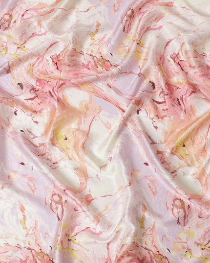 Pastel Blossom Pure Silk Satin Fabric, 110cm Wide - Buy Online-D18369