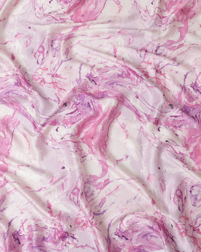 Cherry Blossom Dreams قماش ساتان حرير خالص، عرض 110 سم - شراء عبر الإنترنت-D18371