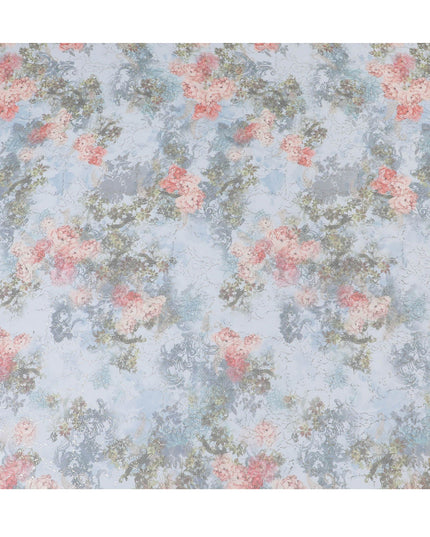 Enchanted Garden Silk Chiffon Jacquard Fabric, 110cm Wide - Buy Online-D18374