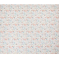 Blush & Sky Blue Floral Sequin Embroidered Synthetic Cotton Fabric - 110cm Wide-D18552